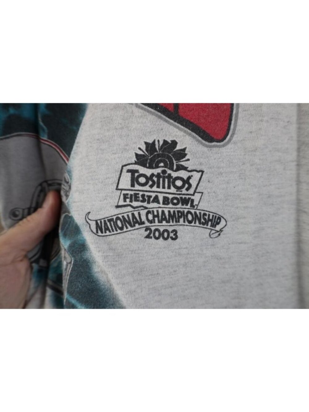 Mens 3XLT Thrashed 2002 National Champs Ohio State University Football T-Shirt - Picture 5 of 16